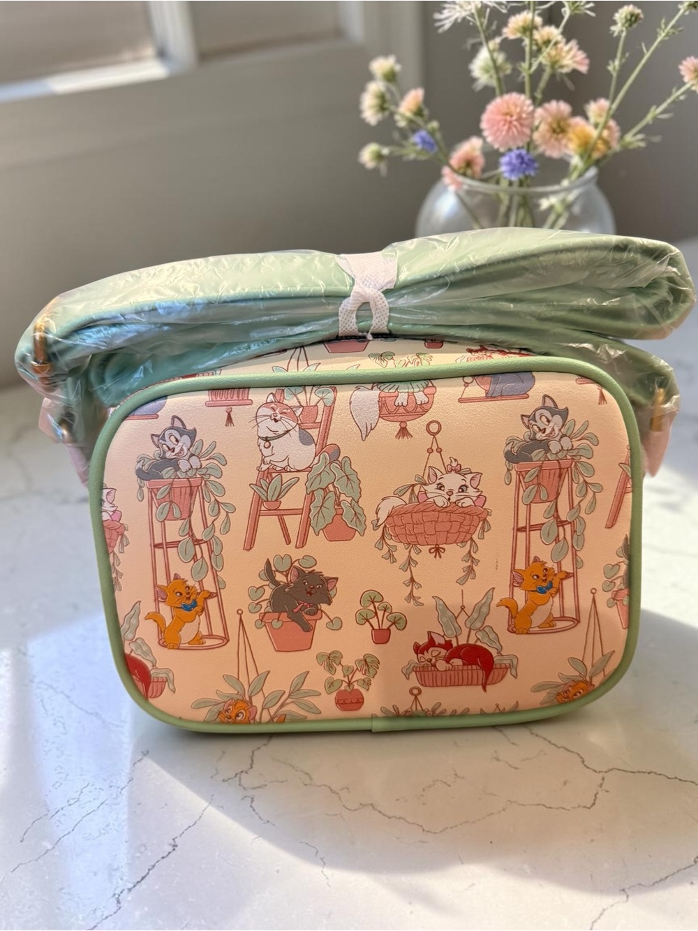 Loungefly Disney Cats & Plants Crossbody Bag NWT